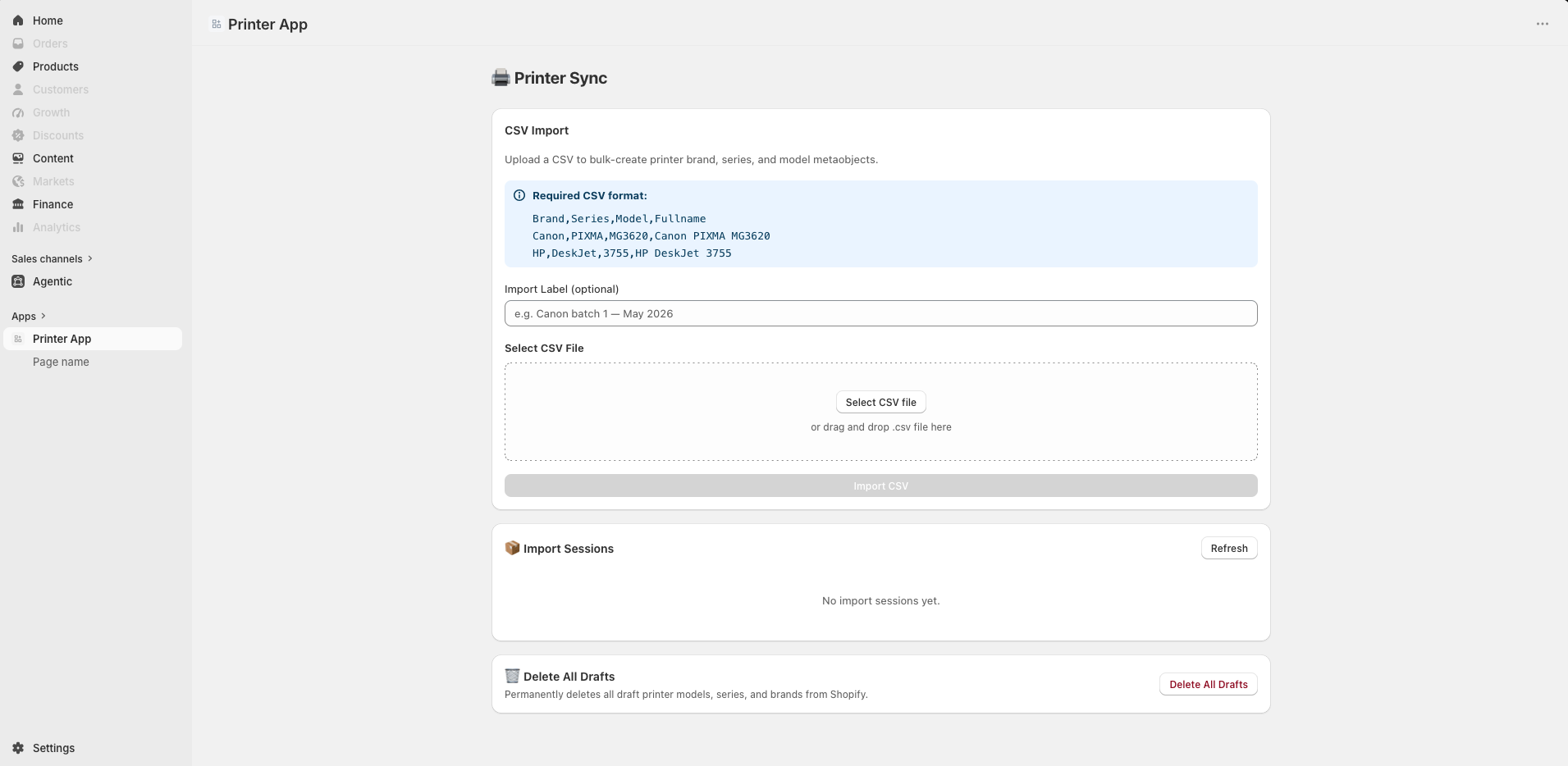 Printer Compatibility Finder for Shopify screenshot
