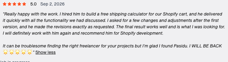 Review from Felix Forsmark